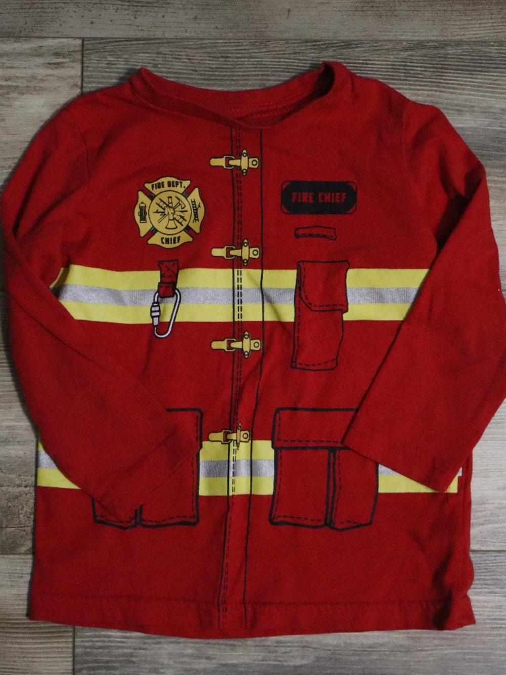 Boys fireman long sleeve tee